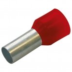 Izoliuotas laido antgalis (III DIN spalvų standartas) 1 mm², 8 mm, Raudonas, 100 vnt.