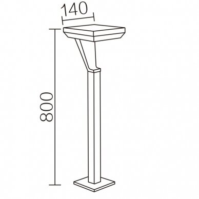 Lauko šviestuvas TOPE LED SALTA BOLLARD G 12W 1080 2