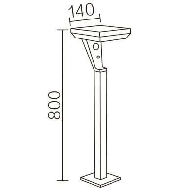 Lauko šviestuvas TOPE LED SALTA BOLLARD SENS G 5W 450 1